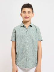 Chemise enfant manches courtes à motifs modernes - SSH25SASR16139TB1