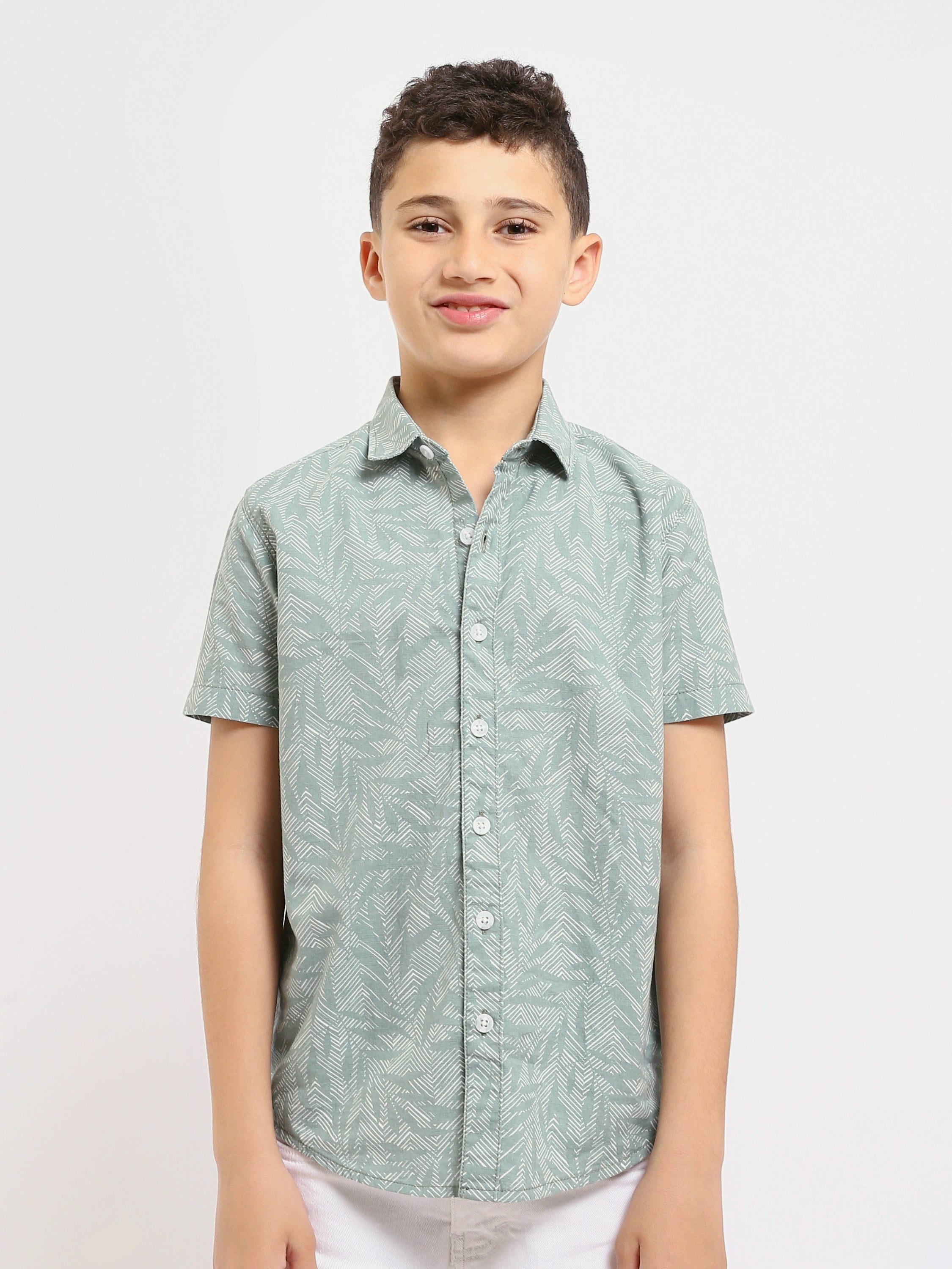 T‑shirt pour enfant à manches courtes avec imprimés tendance – SSH25SASR16139TB1