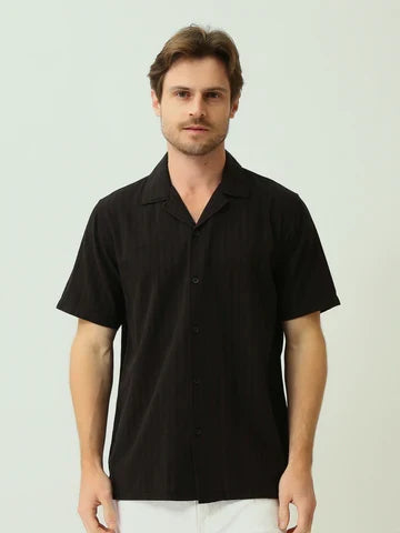 Chemise Homme Casual à Manches Courtes et Col Revers - SSH25SECC16118TM1