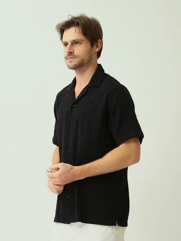 Chemise Homme Casual à Manches Courtes et Col Revers - SSH25SECC16123TM1