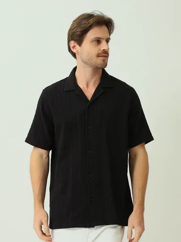Chemise Homme Casual à Manches Courtes et Col Revers - SSH25SECC16123TM1