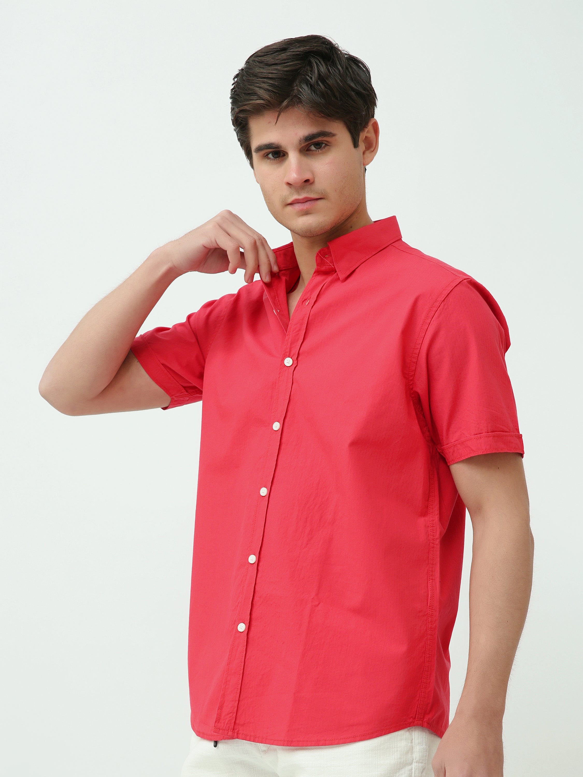 Chemise Homme Slim Fit – Couleurs Noir et Off-White – SSH25SECR16110TM1
