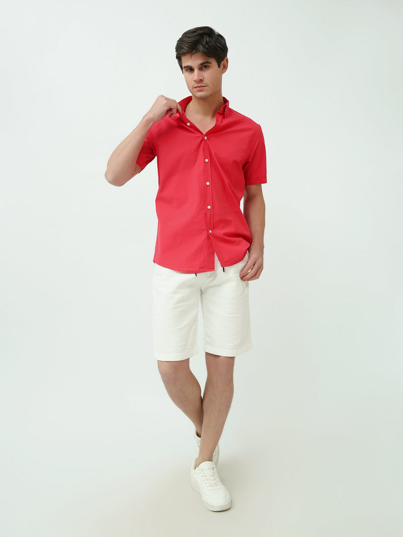 Chemise Homme Slim Fit – Couleurs Noir et Off-White – SSH25SECR16110TM1