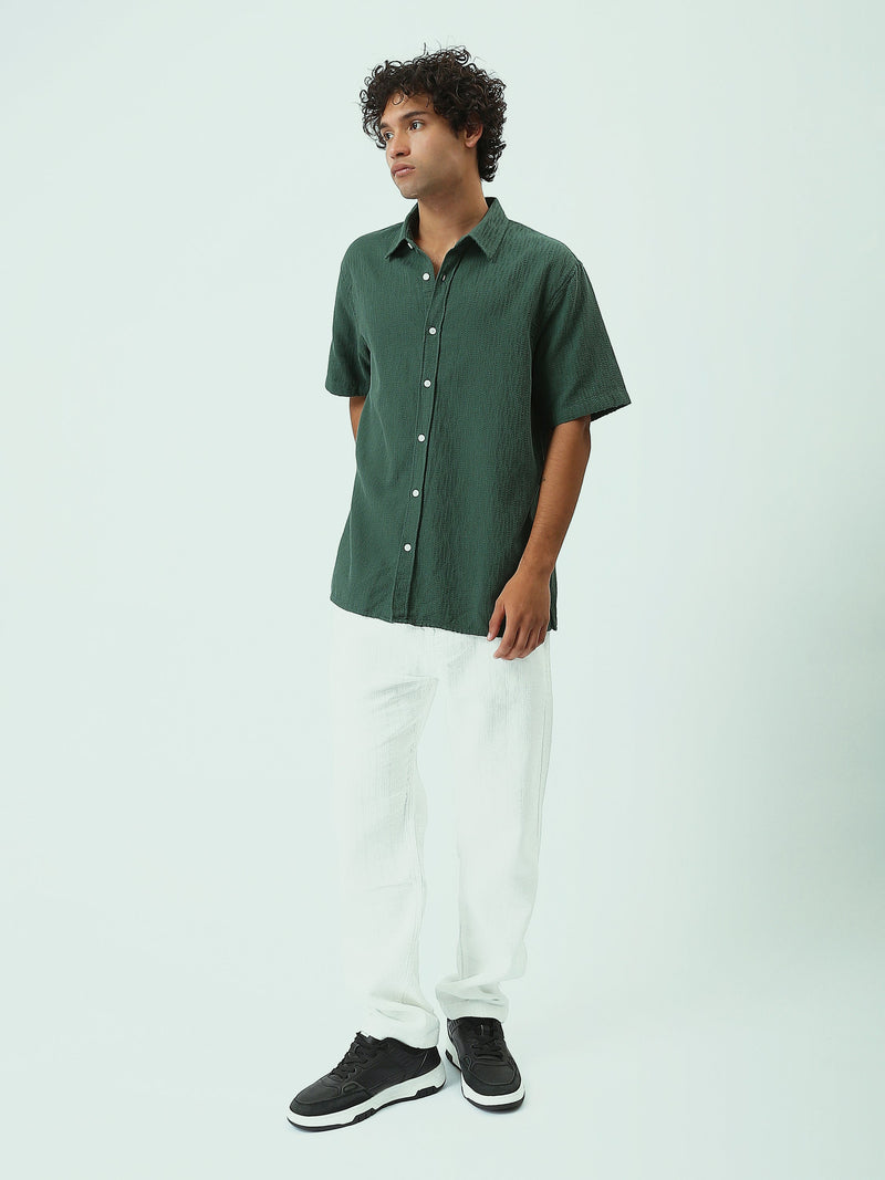 Chemise homme d’été à manches courtes en tissu léger – SSH25SECR16155TM1