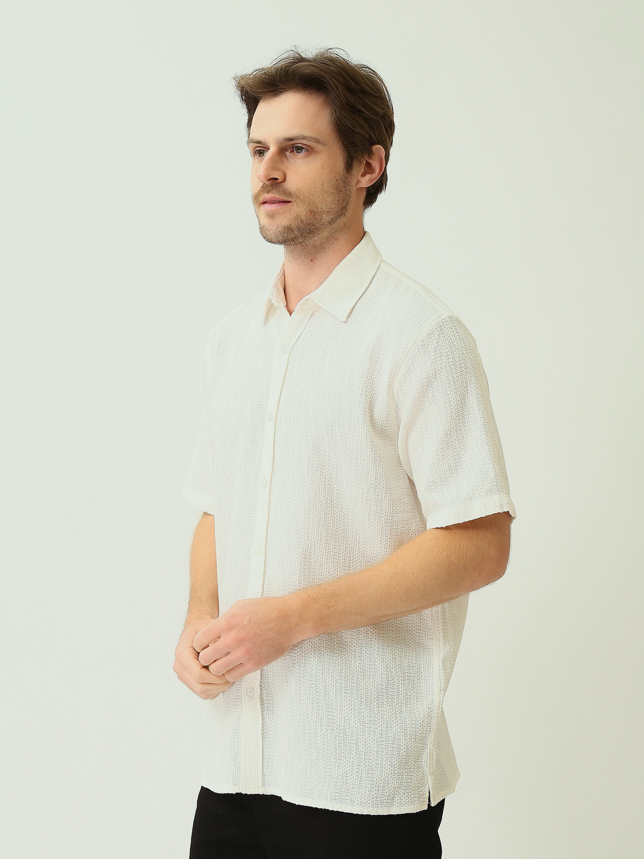 Chemise homme d’été à manches courtes en tissu léger – SSH25SECR16155TM1