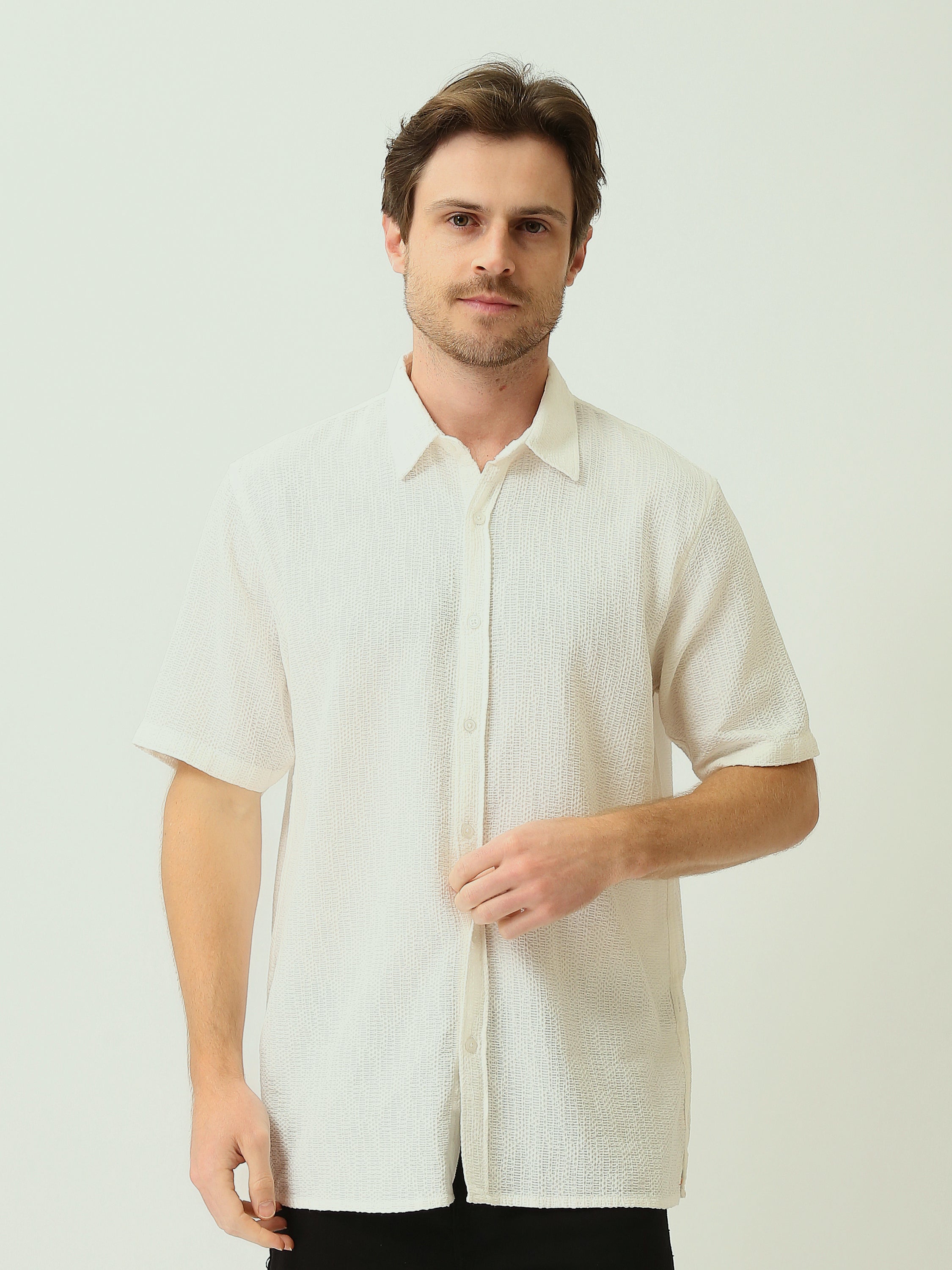 Chemise homme d’été à manches courtes en tissu léger – SSH25SECR16155TM1