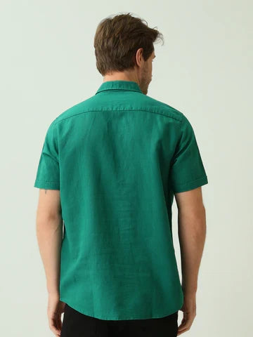 Chemise Homme Casual à Manches Courtes et Col Boutonné - SSH25SEIS16127TM1