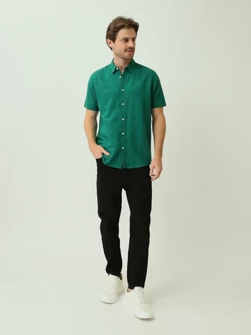 Chemise Homme Casual à Manches Courtes et Col Boutonné - SSH25SEIS16127TM1