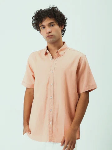 Chemise Homme Casual à Manches Courtes et Col Boutonné - SSH25SEIS16127TM1
