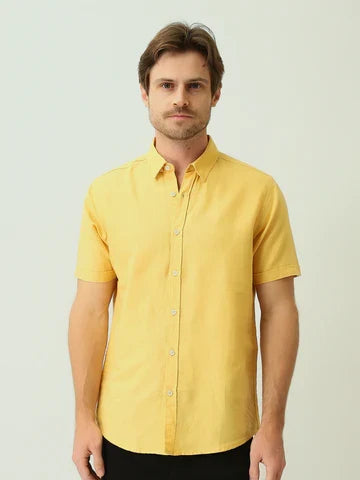Chemise Homme Casual à Manches Courtes et Col Boutonné - SSH25SEIS16127TM1
