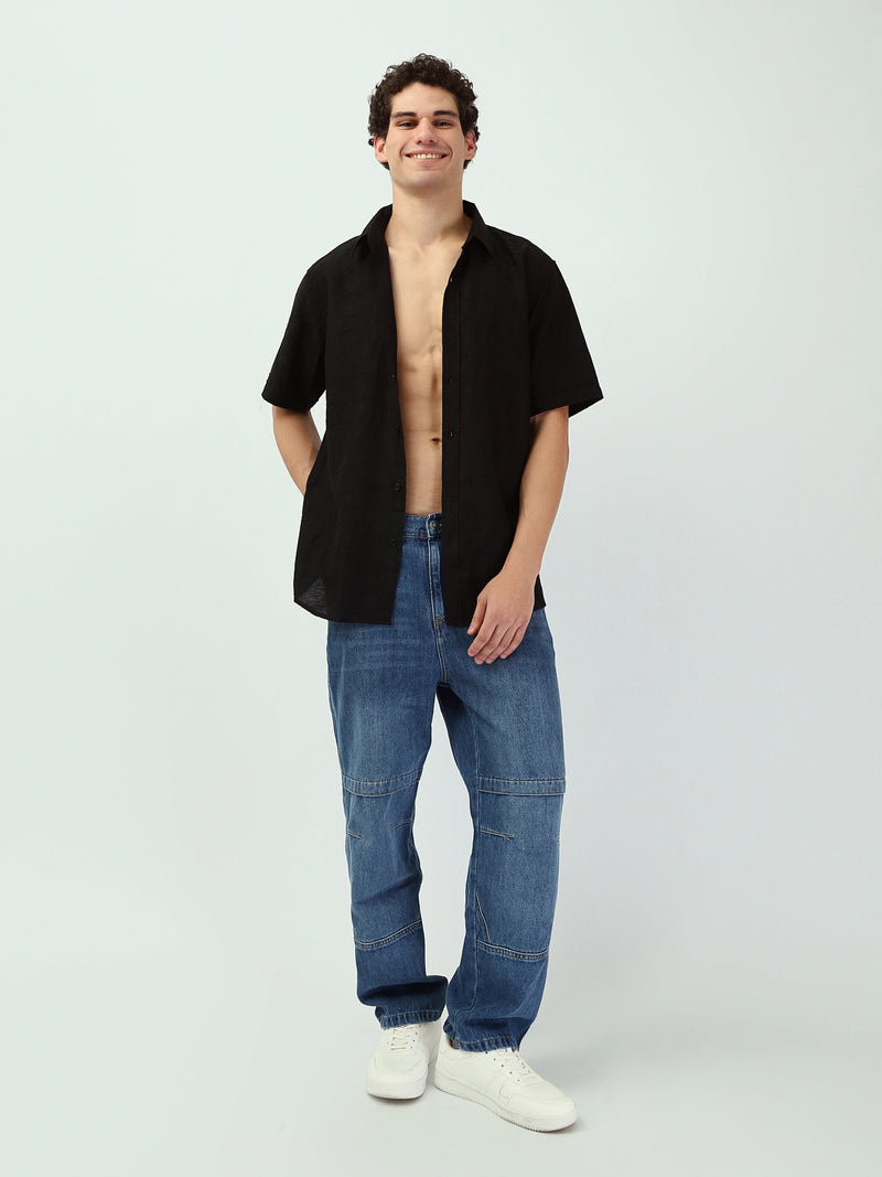 Chemise homme à manches courtes avec motifs modernes – SSH25SJCR16170TM1