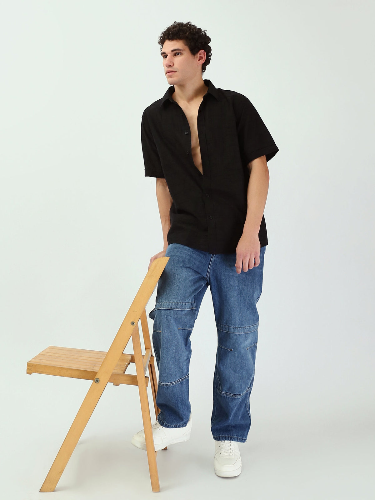 Chemise homme à manches courtes avec motifs modernes – SSH25SJCR16170TM1