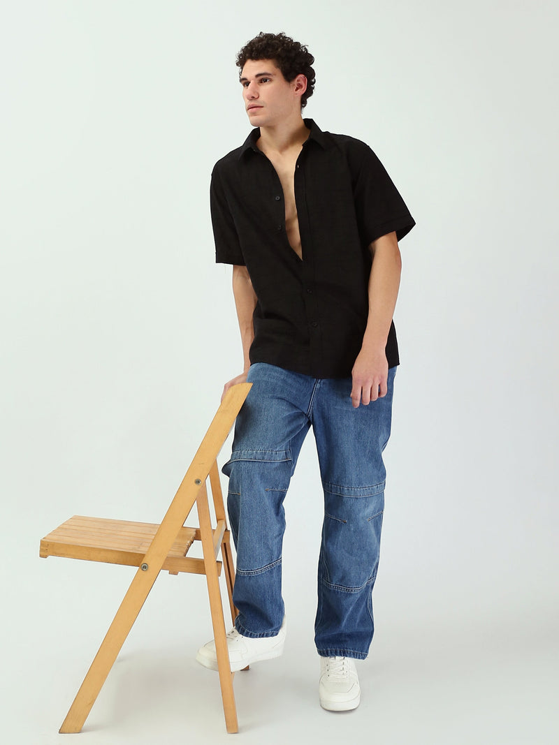 Chemise homme à manches courtes avec motifs modernes – SSH25SJCR16170TM1