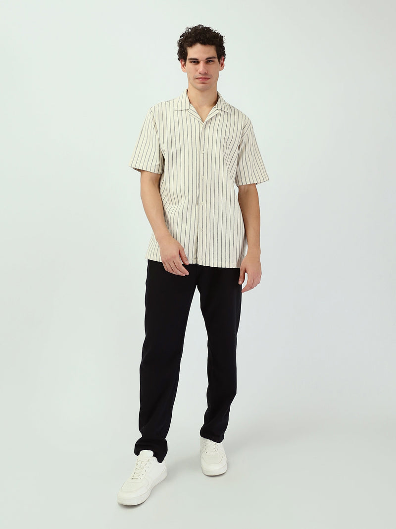 Chemise pour homme à manches courtes avec design rayé - SSH25SSCC16137TM1