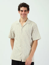 Chemise pour homme à manches courtes avec design rayé - SSH25SSCC16137TM1