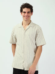 Chemise pour homme à manches courtes avec design rayé - SSH25SSCC16137TM1