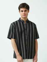 T-shirt pour hommes avec rayures horizontales et design moderne - SSH25SSCR16102TM1