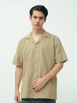 Chemise Homme à Rayures Fines dans des Tons Chauds – Design Élégant - SSH25SSIR16135TM1