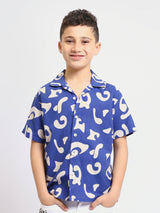 Chemise enfant garçon à manches courtes avec imprimé moderne – SSH25SXIR31146TB1
