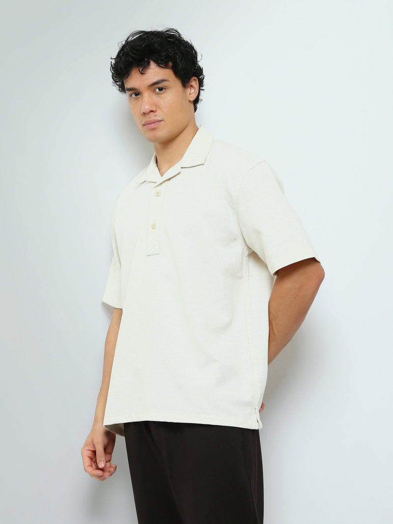 Chemise Homme Oversize Manches Courtes à Col Revers - SSH26SEIA16304TM1