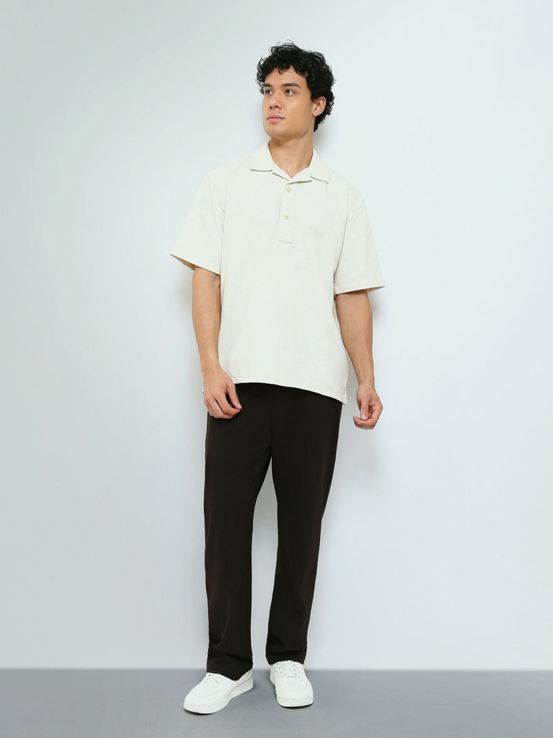 Chemise Homme Oversize Manches Courtes à Col Revers - SSH26SEIA16304TM1