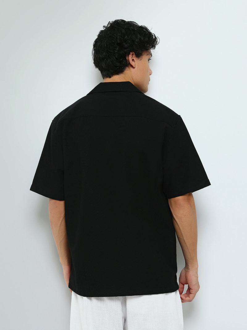 Chemise Homme Oversize Manches Courtes à Col Revers - SSH26SEIA16304TM1