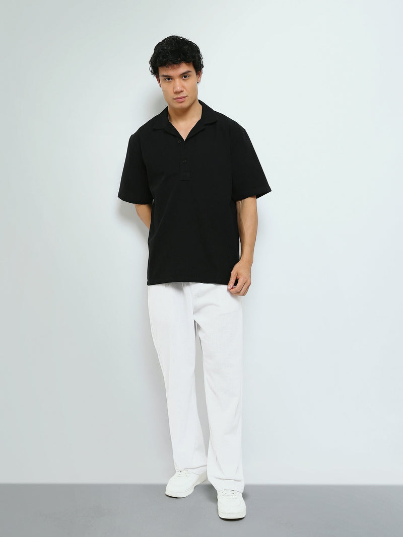 Chemise Homme Oversize Manches Courtes à Col Revers - SSH26SEIA16304TM1