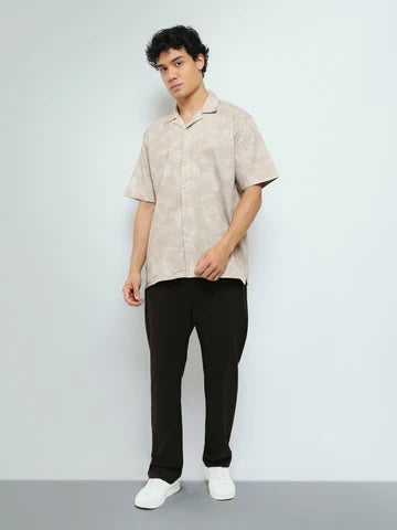 Chemise Homme Manches Courtes à Motif Effet Marbré – Casual Chic - SSH26STCC16172TM1