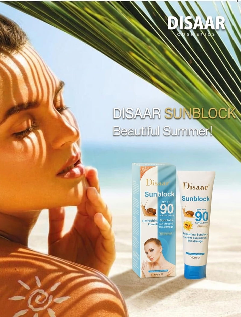 Ecran Solaire pour le visage, Anti-âge-  La meilleure protection SPF ++90 - 100ML