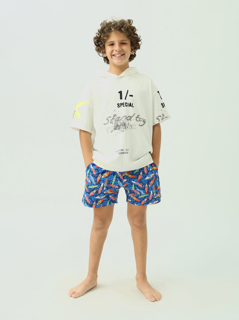 Short de bain pour enfants au design coloré - SWO24SSAE11386TB1