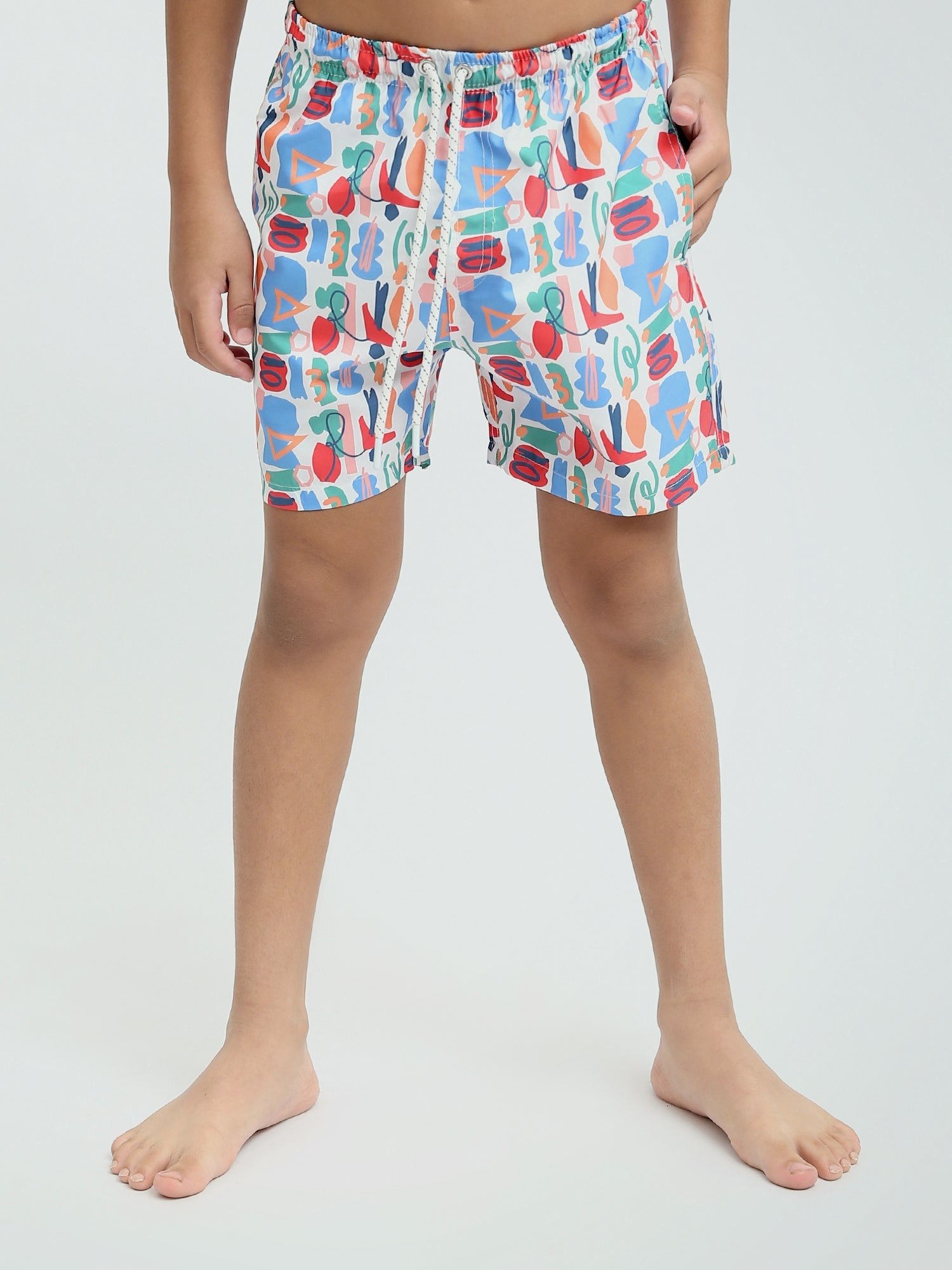 Short de bain pour garçon décoré - Design confortable et moderne - SWO24SSAE11388TB1
