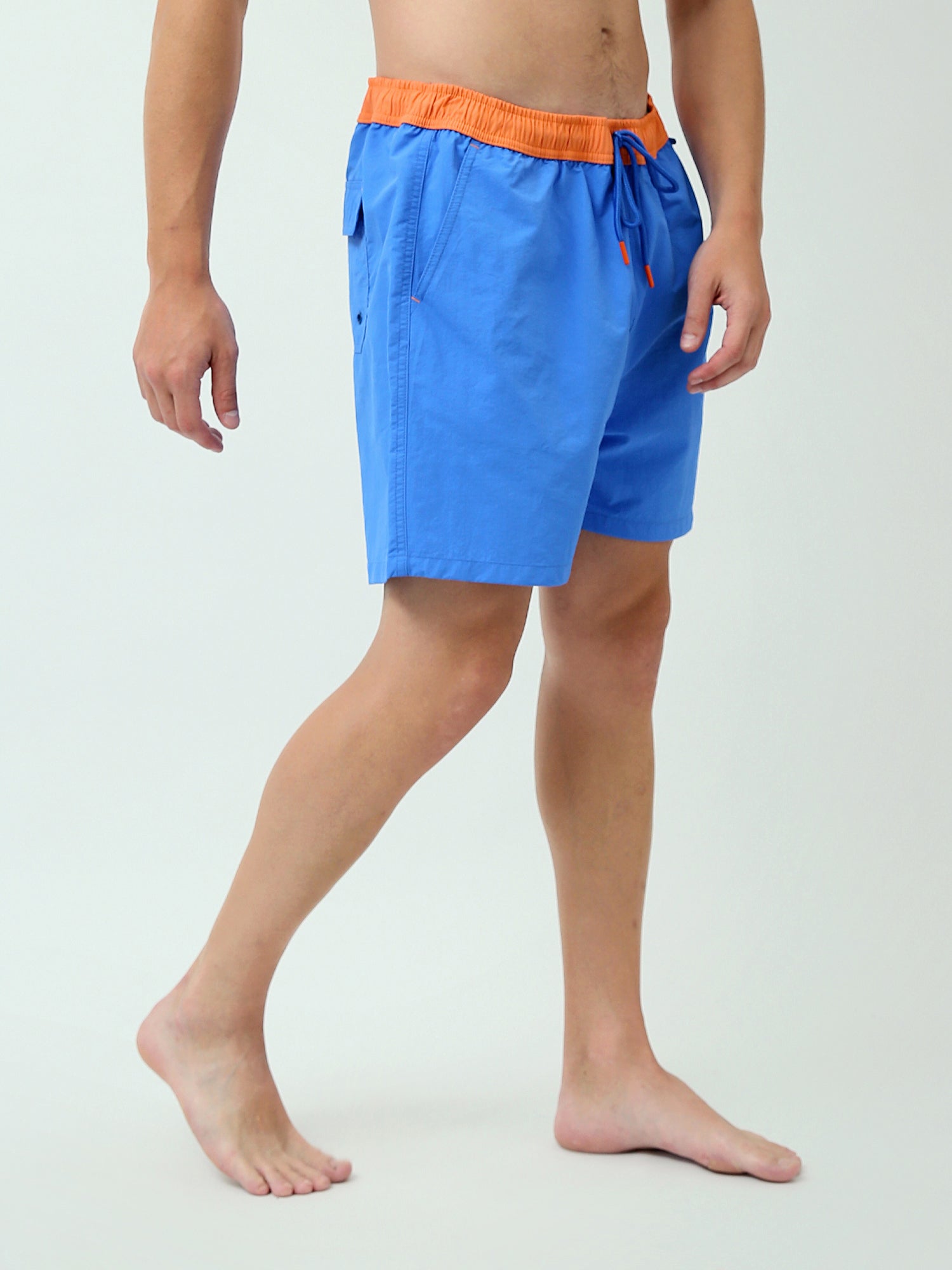 Short de bain pour homme en tissu léger et à séchage rapide – Design confortable avec ceinture ajustable – SWO24SSAE11394TM1