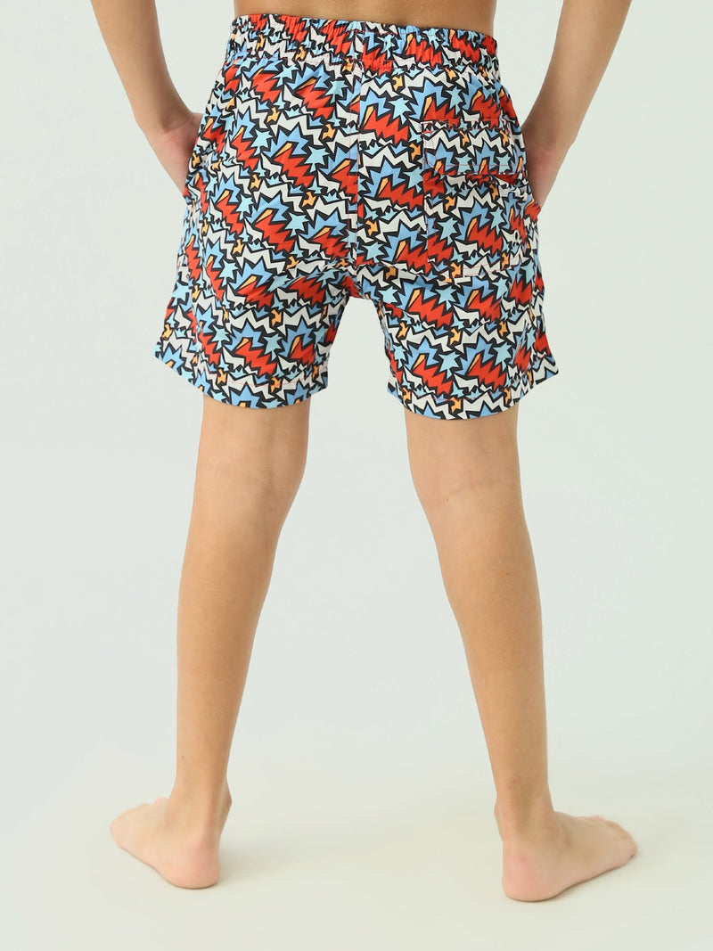 Short de bain pour enfants au design coloré - SWO24SSAE11397TB1