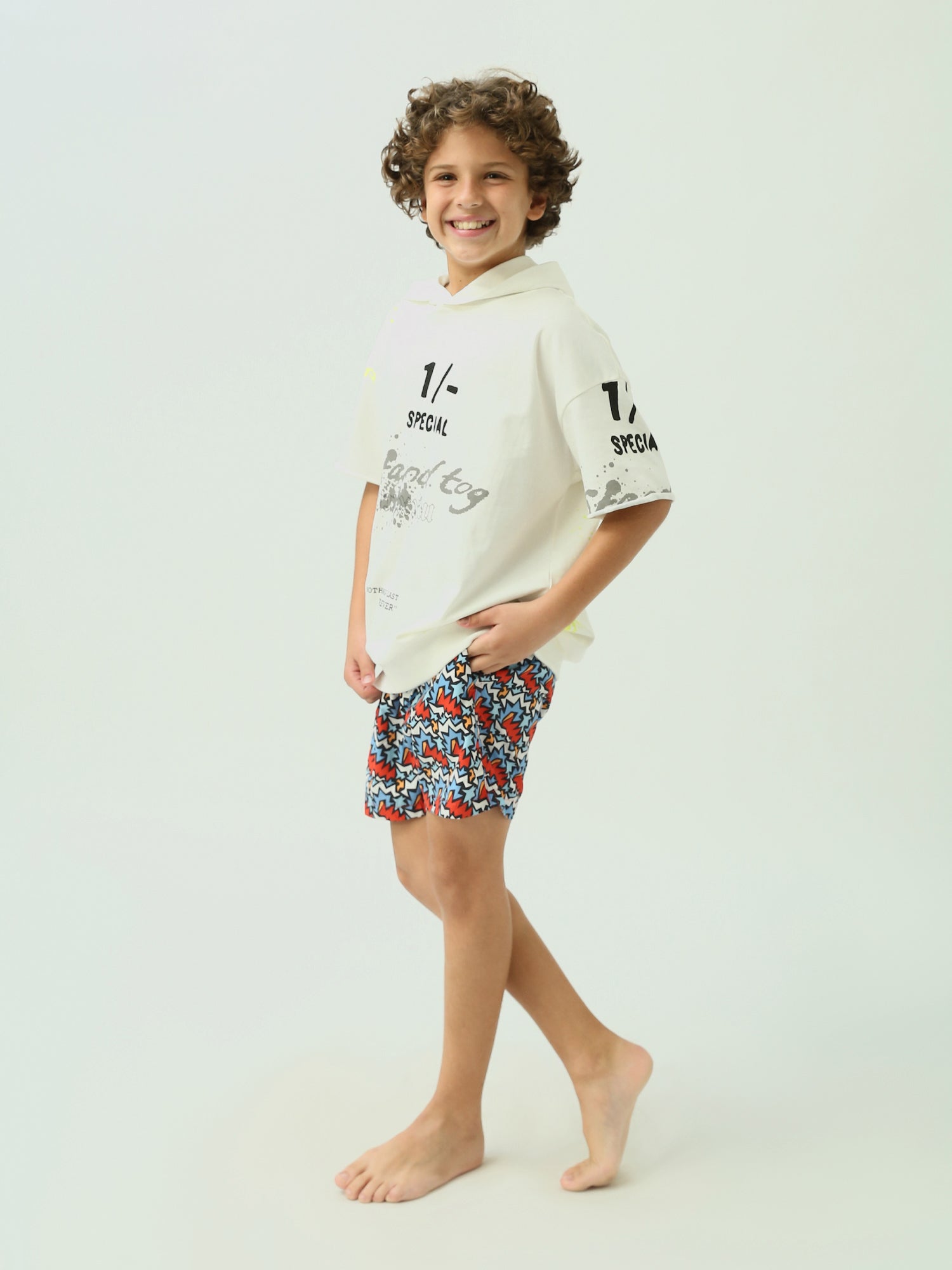 Short de bain pour enfants au design coloré - SWO24SSAE11397TB1