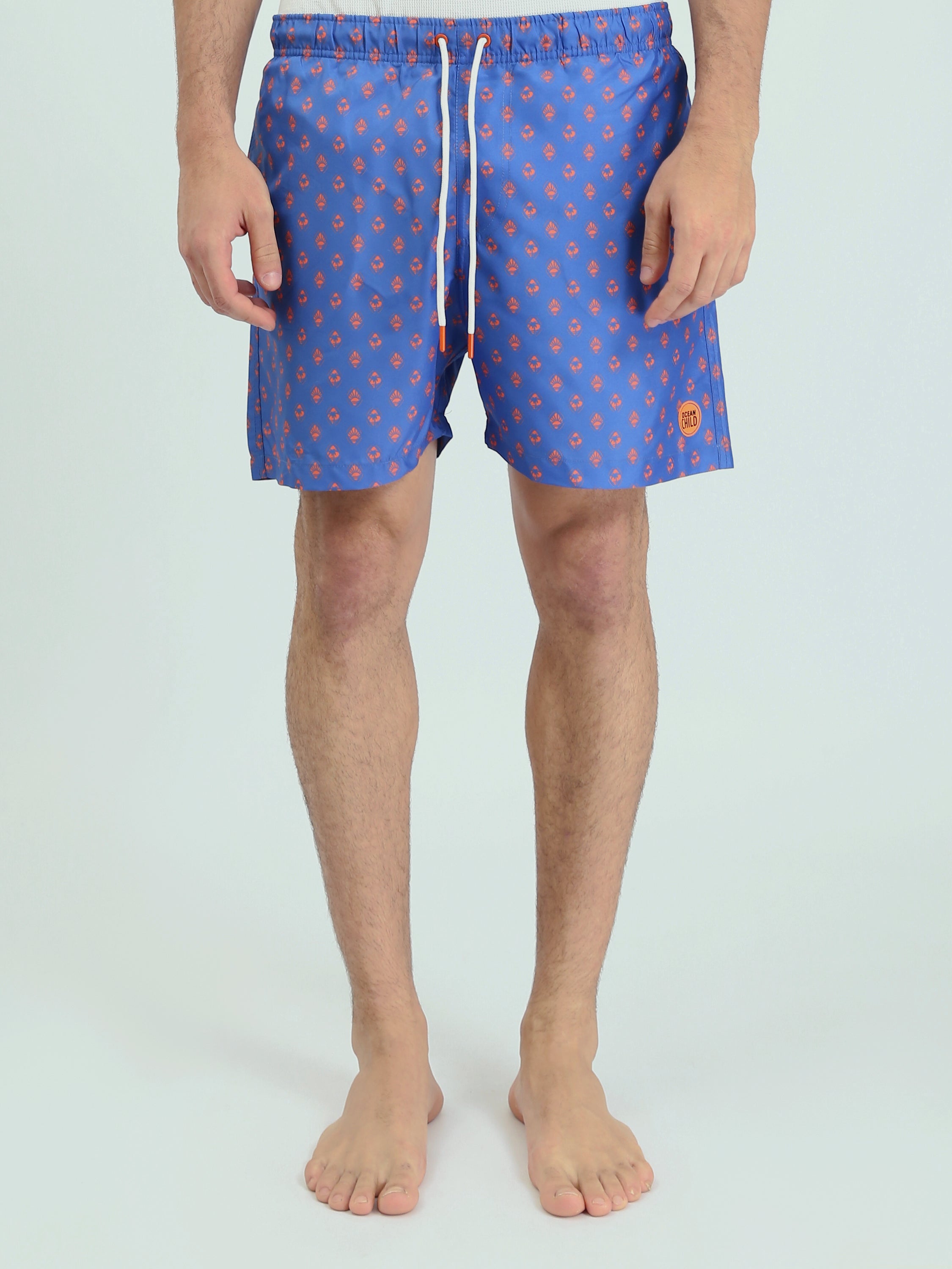 Short de Bain Homme Imprimé Bleu - SWO24SSAE11398TM1