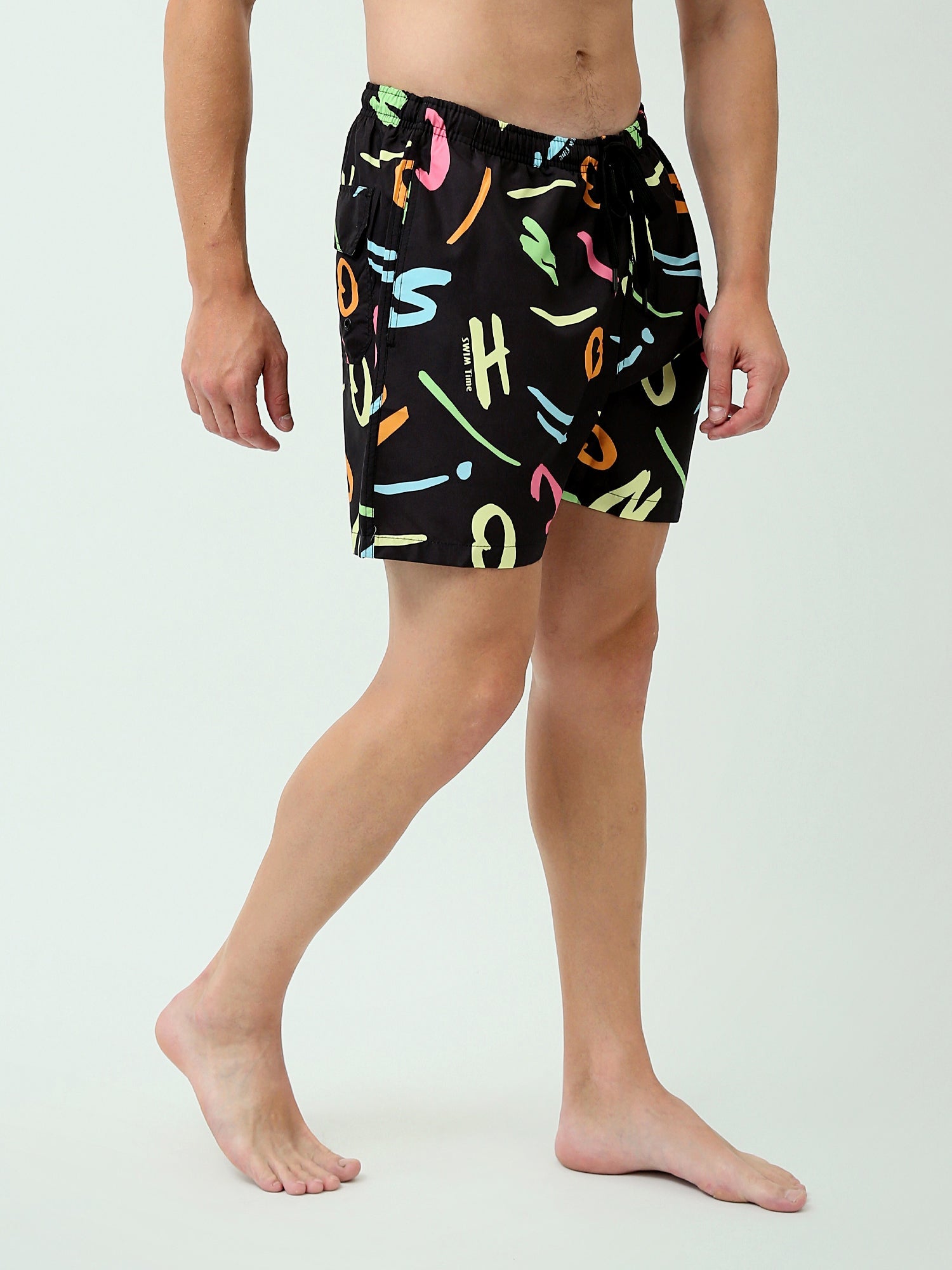 Short de bain homme décoré avec couleurs vives - SWO24SSAE11403TM1