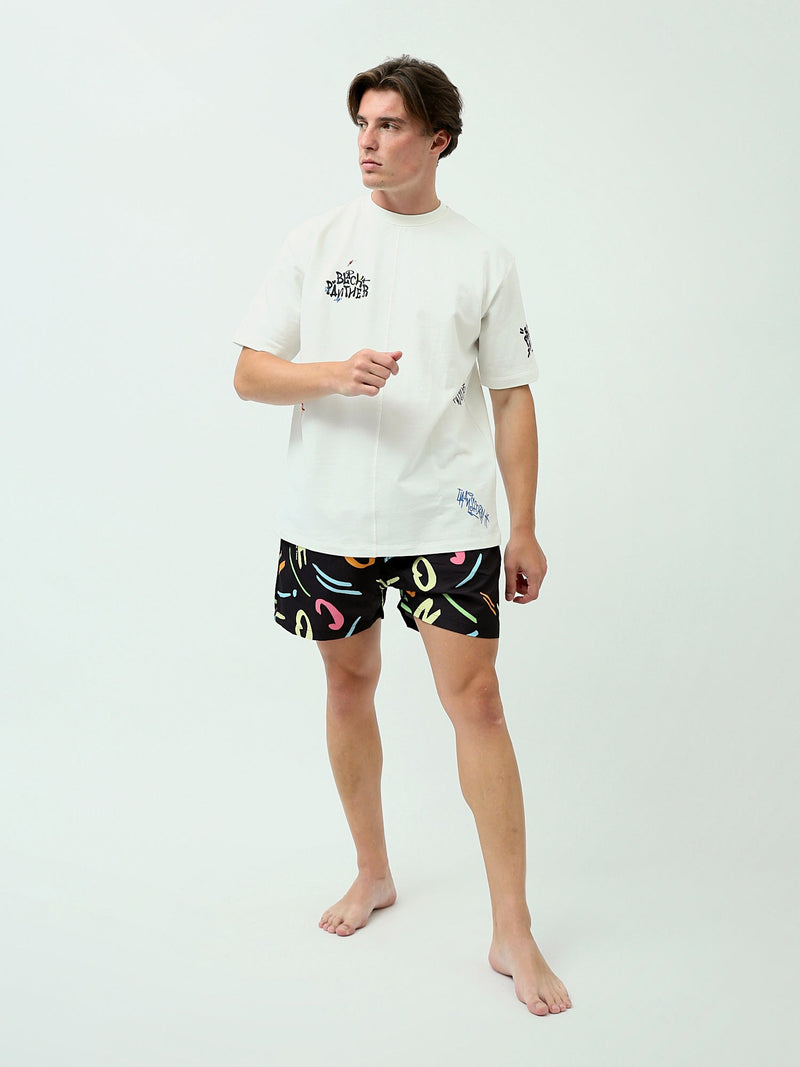 Short de bain homme décoré avec couleurs vives - SWO24SSAE11403TM1