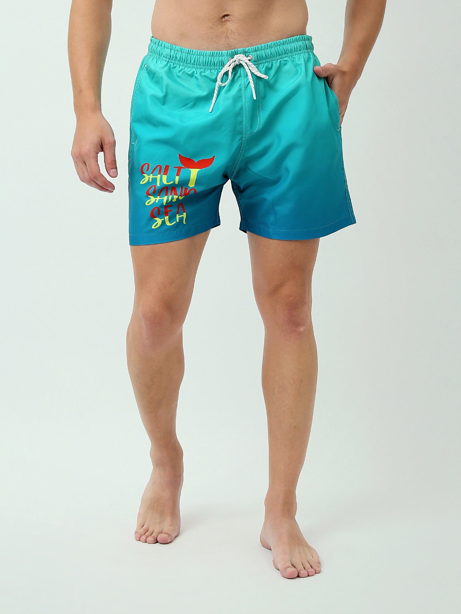 Short de Bain Homme "Salt Sand Sea" Dégradé - SWO24SSAE11411TM1