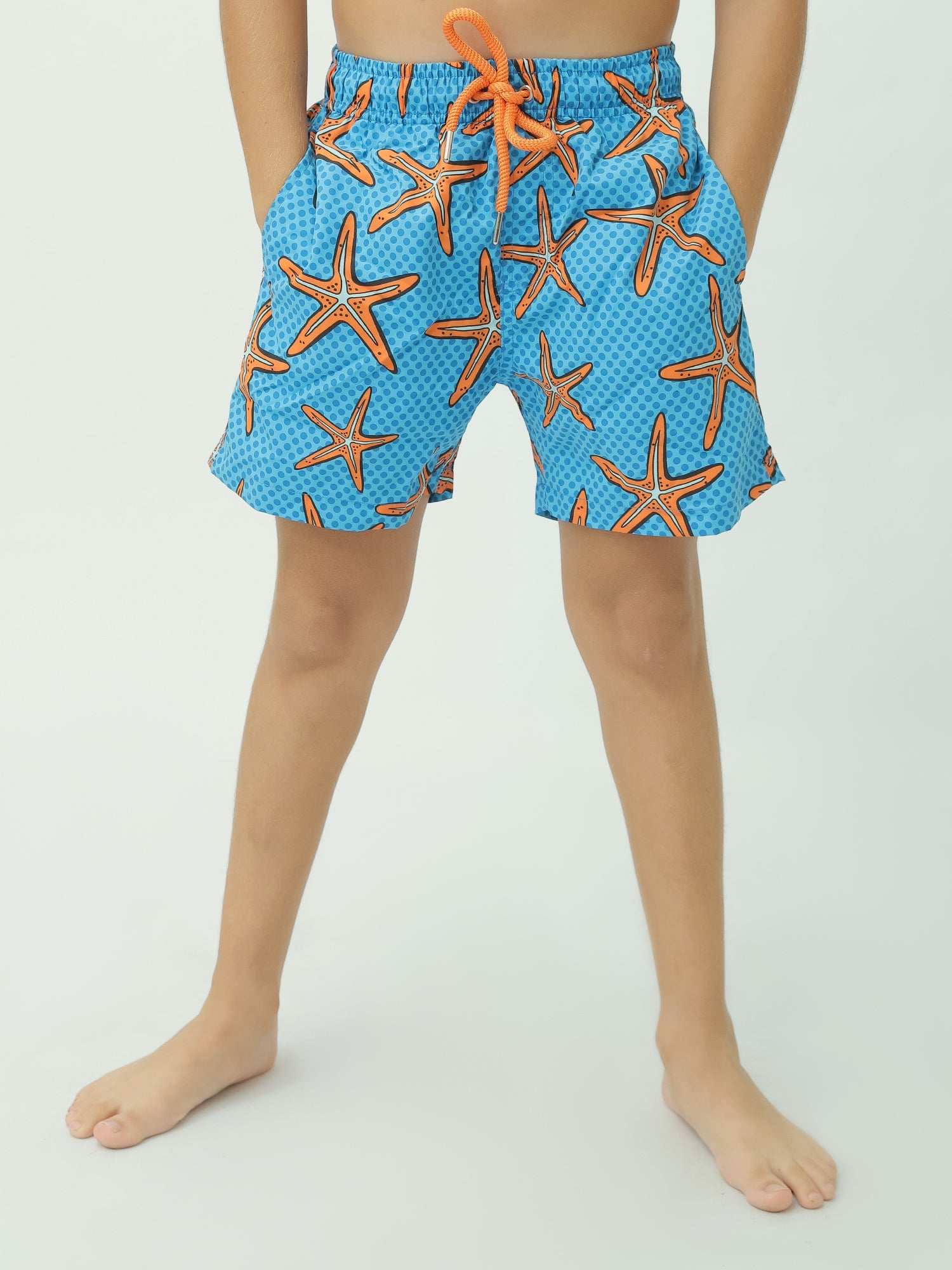Short de bain pour enfants décoré d'étoiles de mer - SWO24SSAE11412TB1