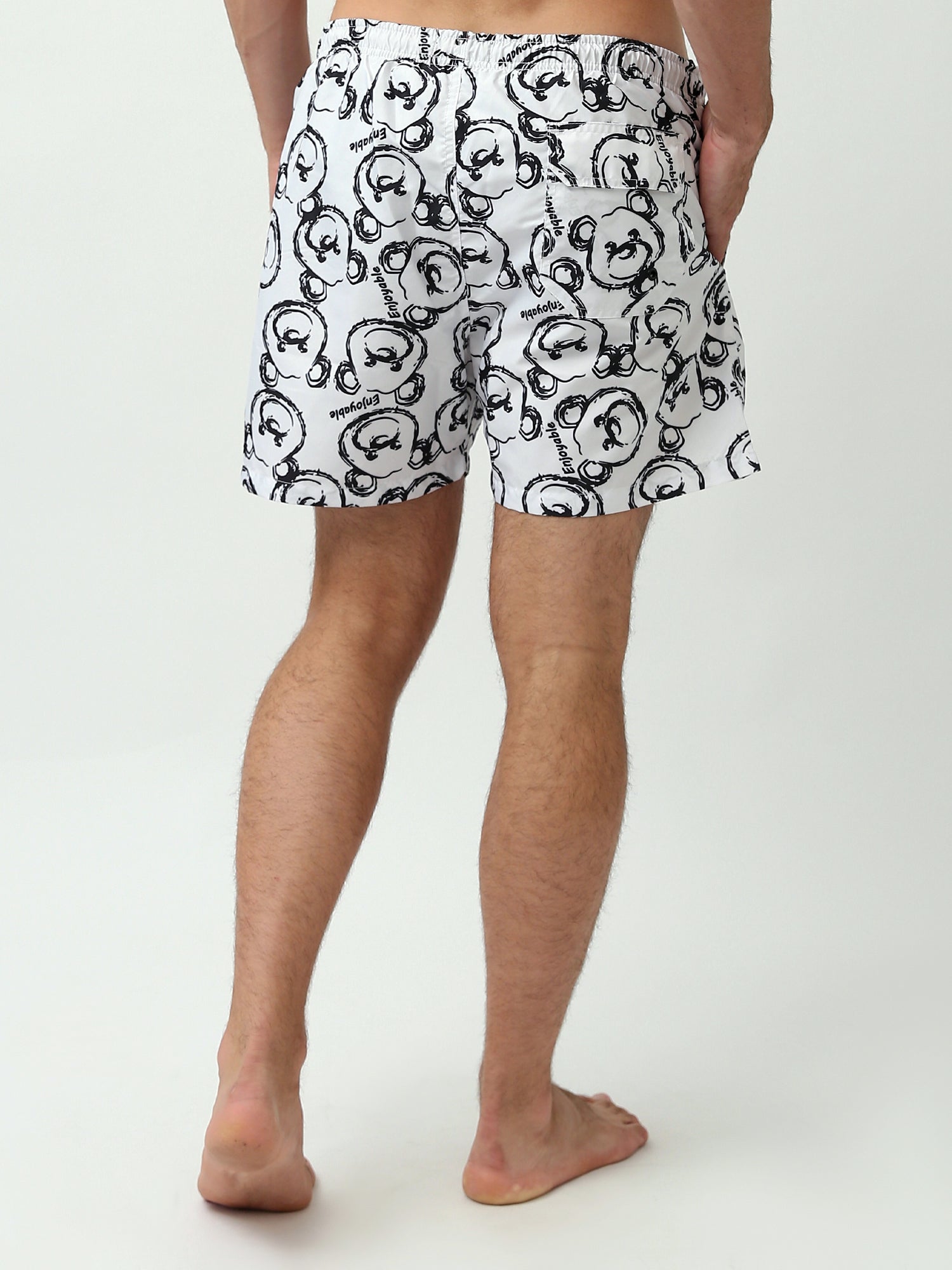 Short de Bain Homme Décoré – Design Tendance et Confort - SWO24SSAE11413TM1