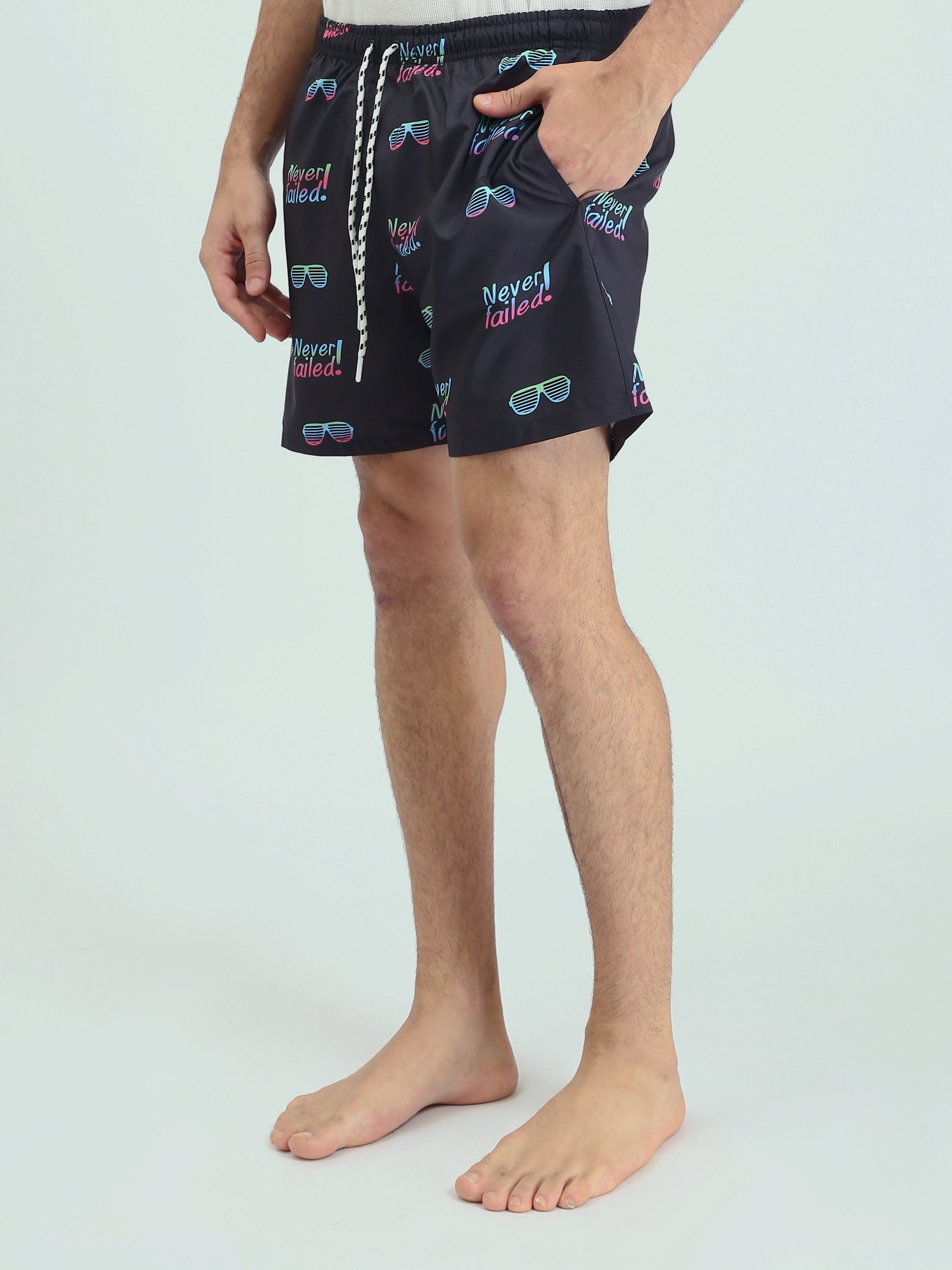 Short de Bain Homme Moderne avec Imprimé Coloré – Style Tendance - SWO24SSAE11426TM1