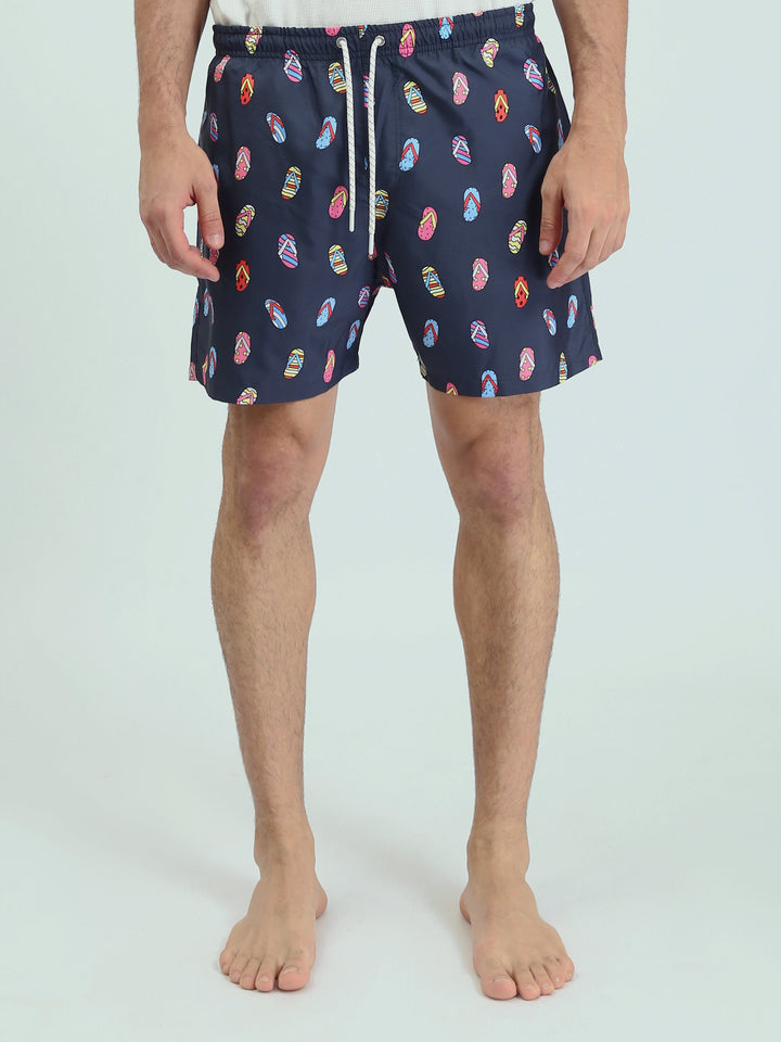Short de bain homme décoré avec motif coloré - SWO24SSAE11430TM1