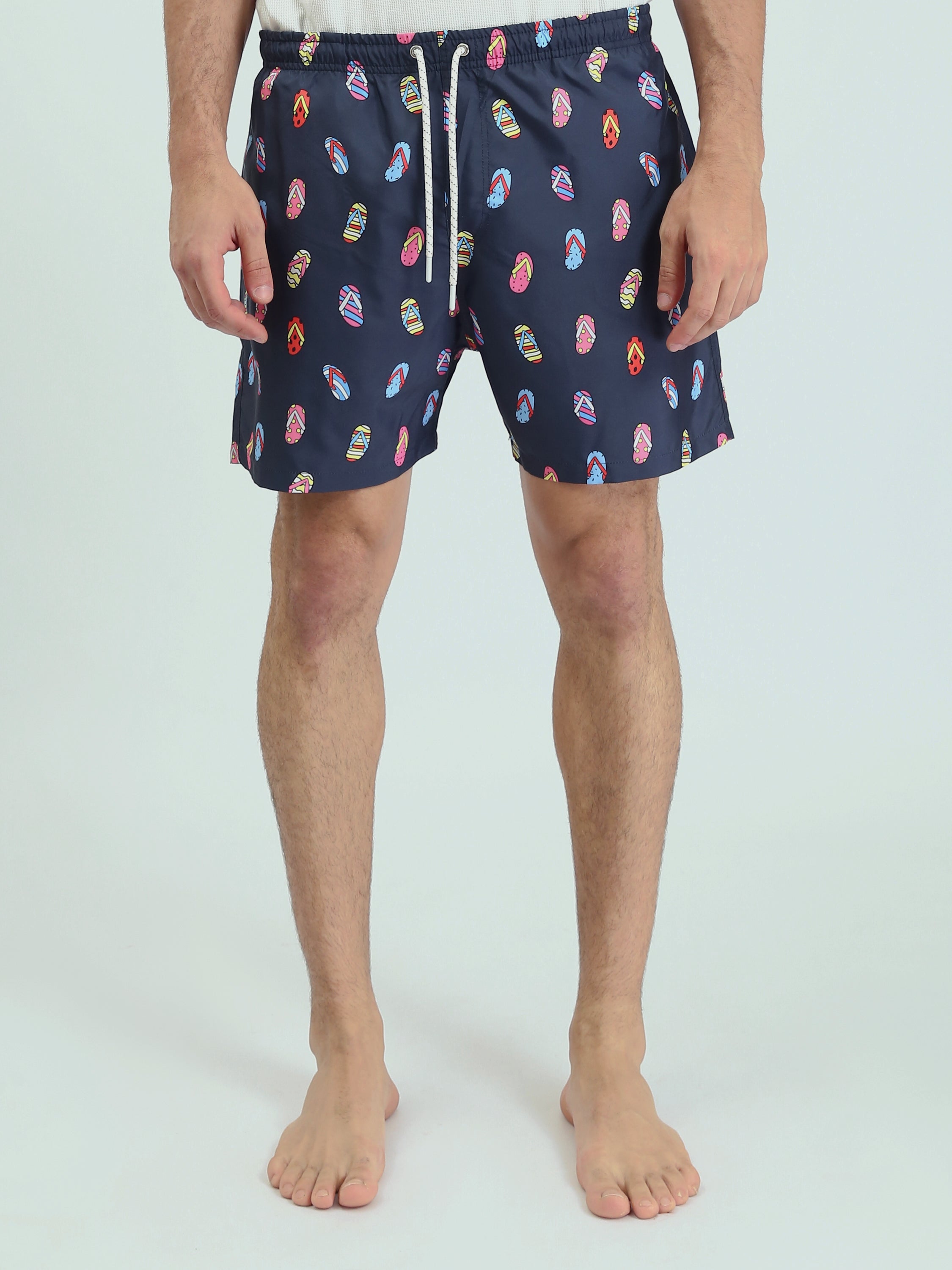 Short de bain homme décoré avec motif coloré - SWO24SSAE11430TM1