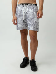 Short de bain tie-dye gris pour homme - Confort et style pour l'été - SWO24SSTE11396TM1