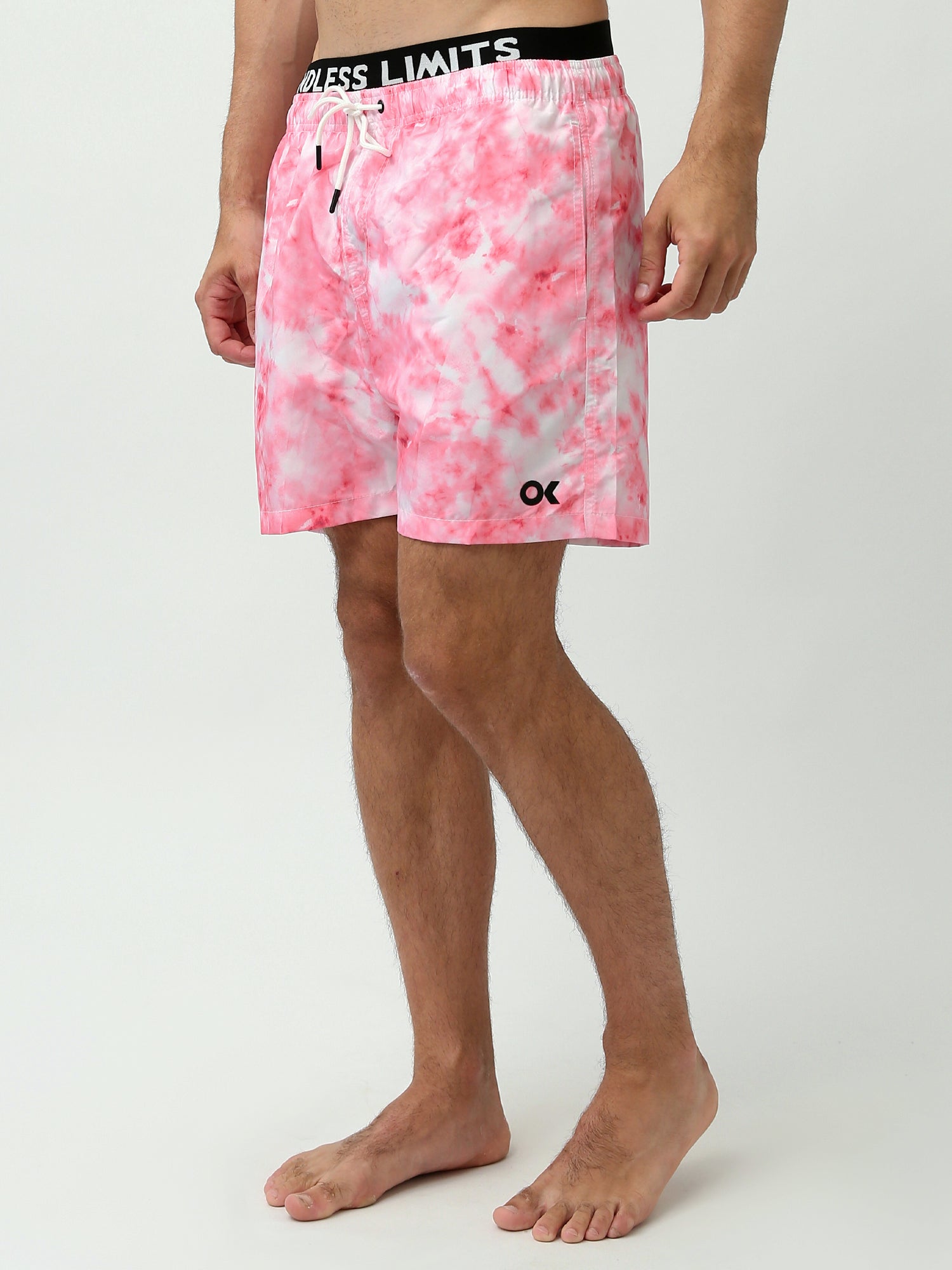 Short de bain tie-dye gris pour homme - Confort et style pour l'été - SWO24SSTE11396TM1