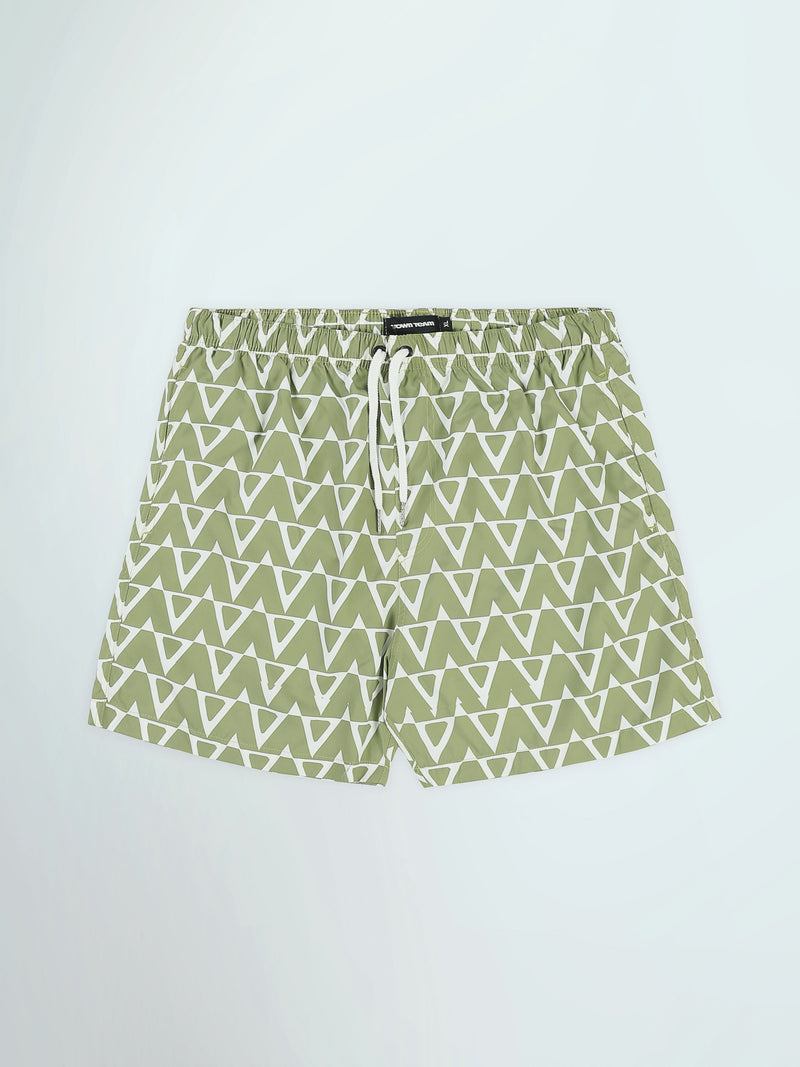 Short Homme à Motif Géométrique – Style Casual Estival - SWO25SSAE11433TM1