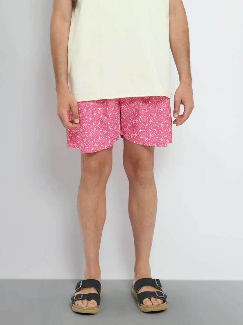 Short Homme à Imprimé Étoiles – Style Estival Décontracté - SWO25SSAE11434TM1