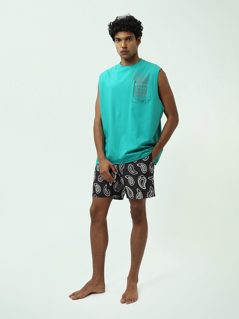 Short de Bain Homme à Imprimé Paisley - SWO25SSAE11436TM1
