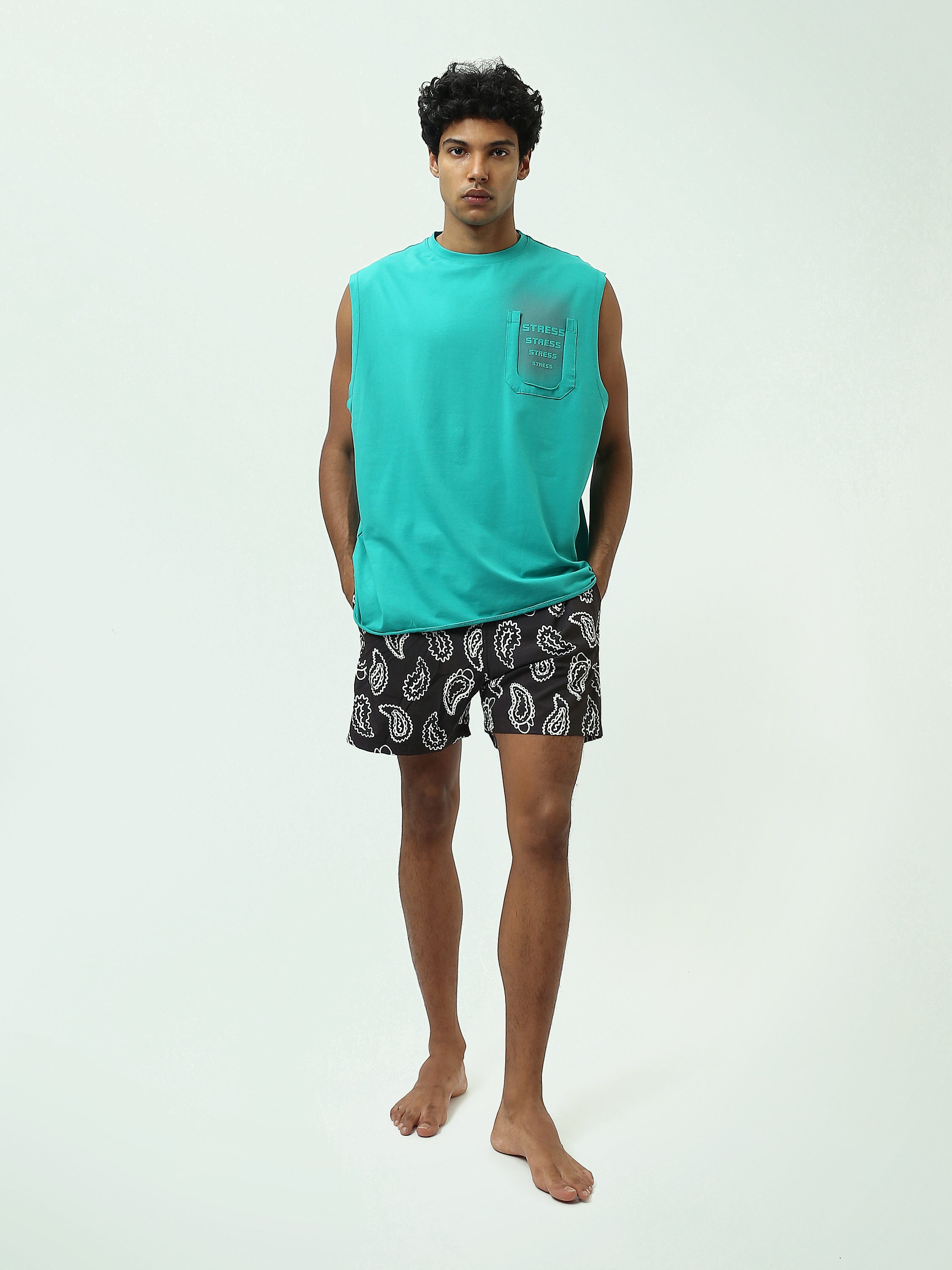 Short de Bain Homme à Imprimé Paisley - SWO25SSAE11436TM1