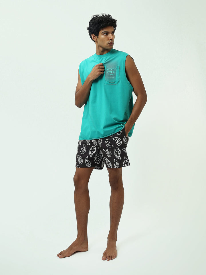 Short de Bain Homme à Imprimé Paisley - SWO25SSAE11436TM1